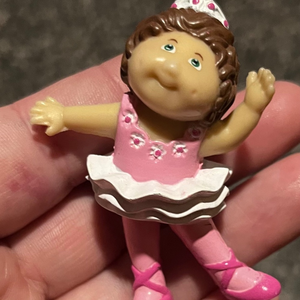 B34 Cabbage Patch Kids Vintage 1984 Pink Ballerina Doll PVC Figurine